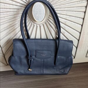 RADLEY LONDON Dark Blue Leather Shoulder Bag